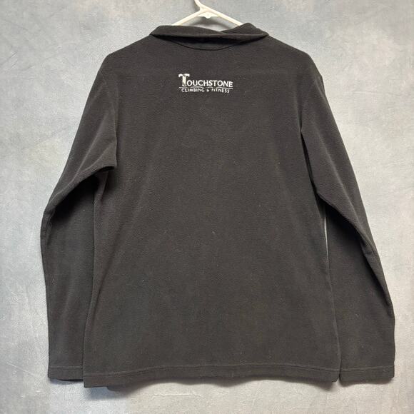 Patagonia Womens Black Fleece Quarter Zip Touchstone Climbing Large Outdoor Hike - Picture 7 of 10